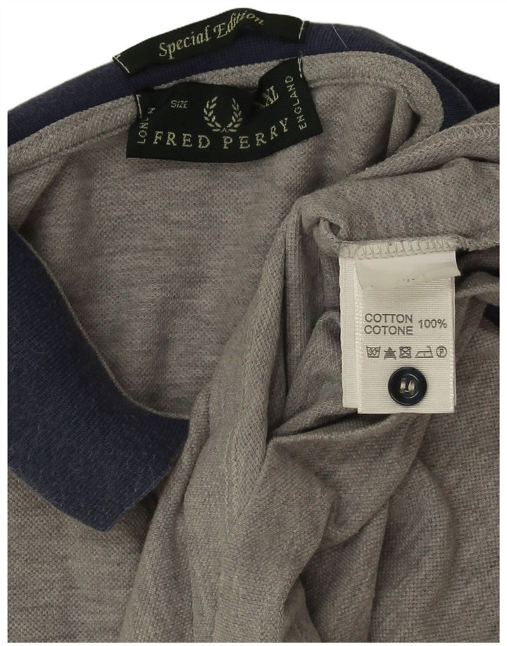 Fred Perry Herre poloshirt 2XL Grå Colourblock Bomuld