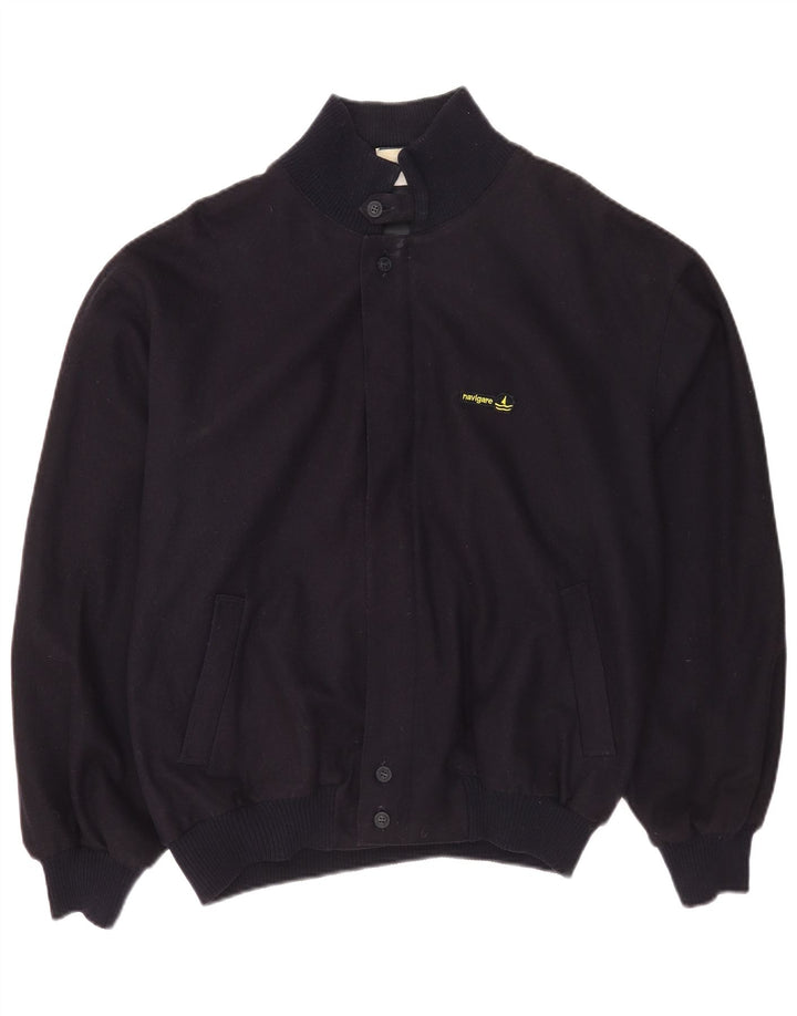 Navigare Bomberjakke til mænd UK 40 Stor marineblå uld