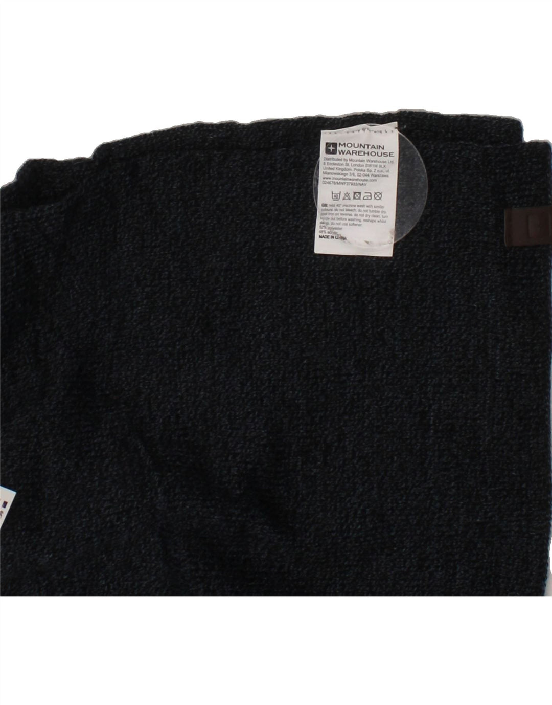 MOUNTAIN WAREHOUSE Mens Knit Rectangle Scarf One Size Navy Blue Flecked Vintage Mountain Warehouse and Second-Hand Mountain Warehouse from Messina Hembry 