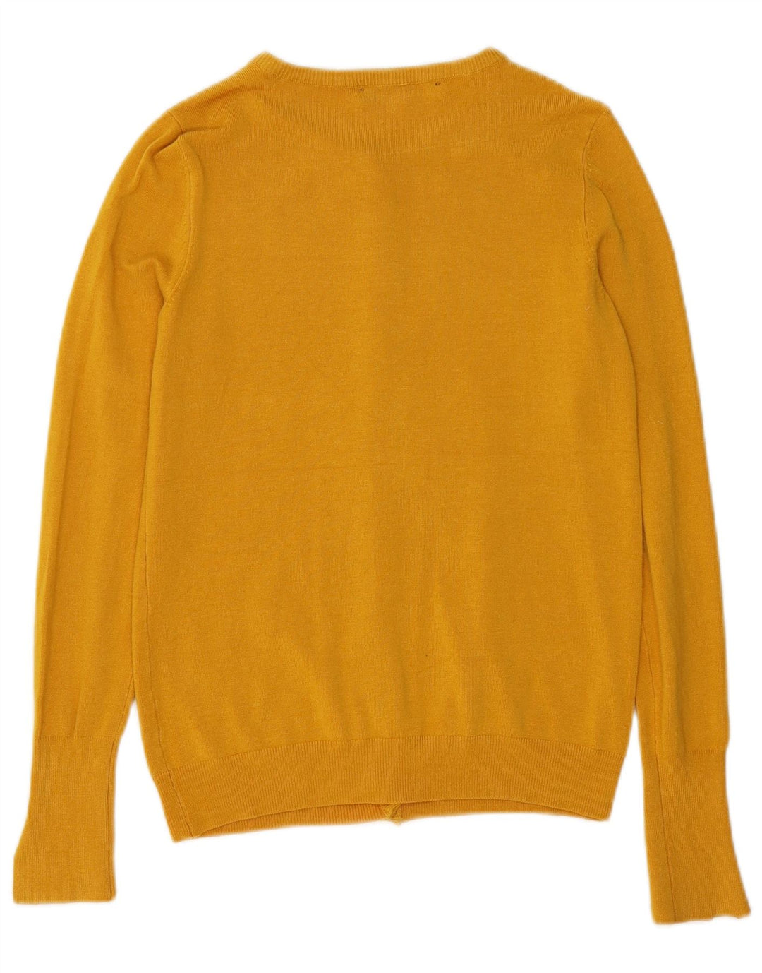 ZARA Dame Cardigan Sweater UK 10 Lille Gul