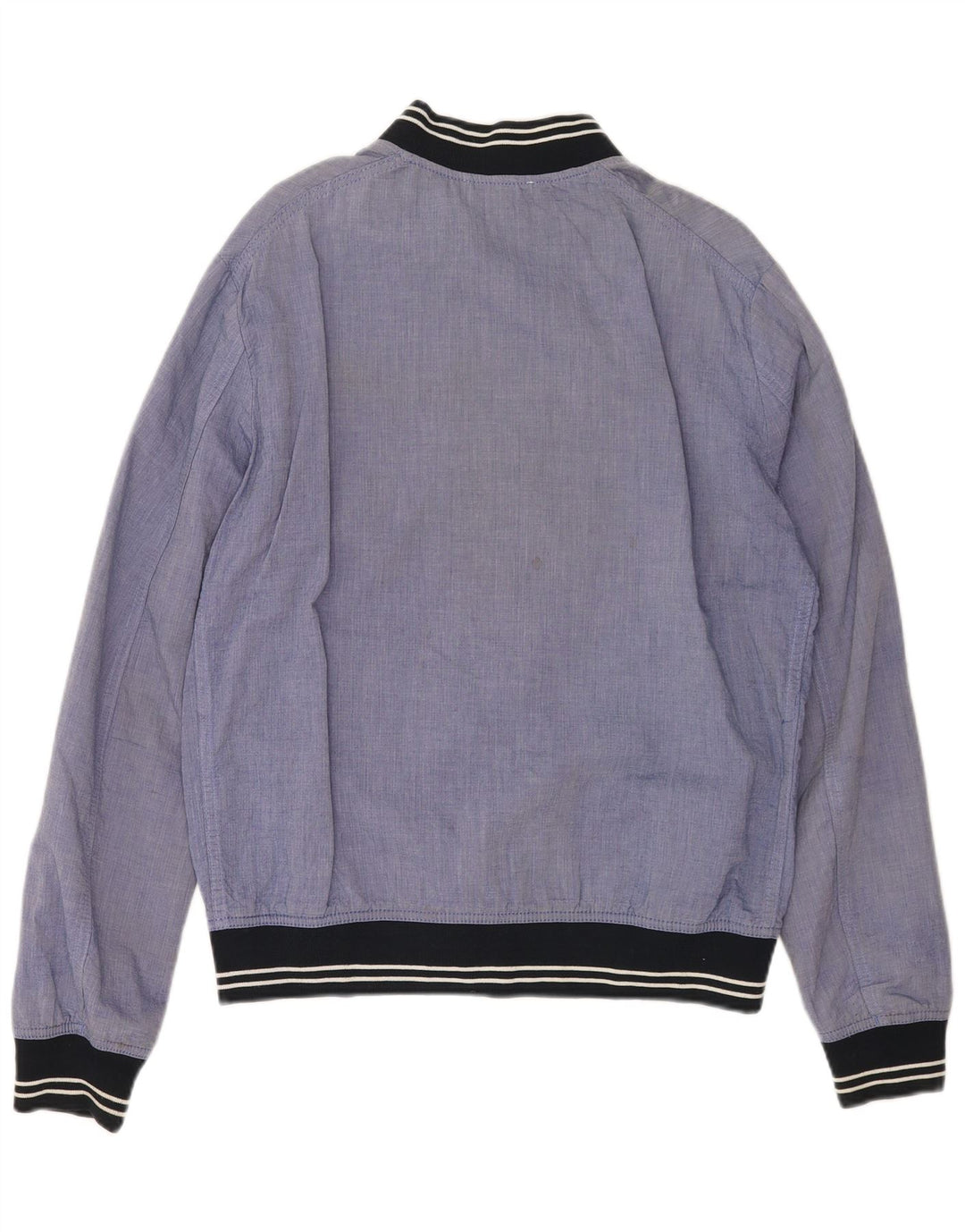 Zara Herre Bomber Jacket UK 38 Medium Blue