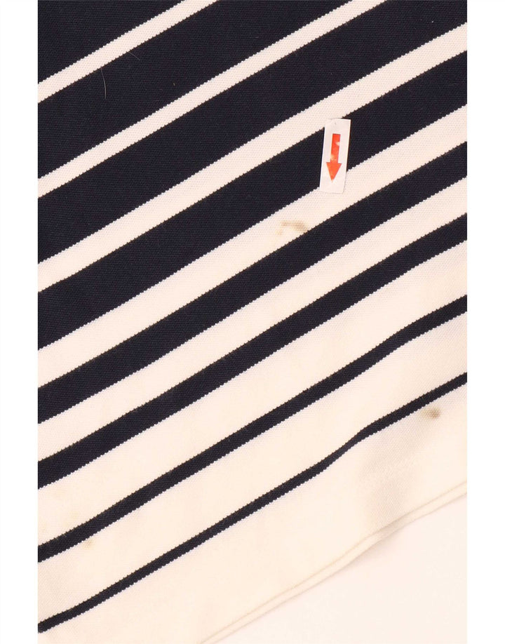 Tommy Hilfiger Dame Polo Shirt UK 14 Mellem marineblå stribet