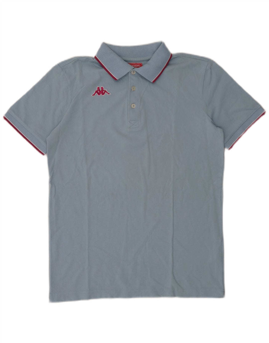 Kappa herre poloshirt mellemblå stribet bomuld