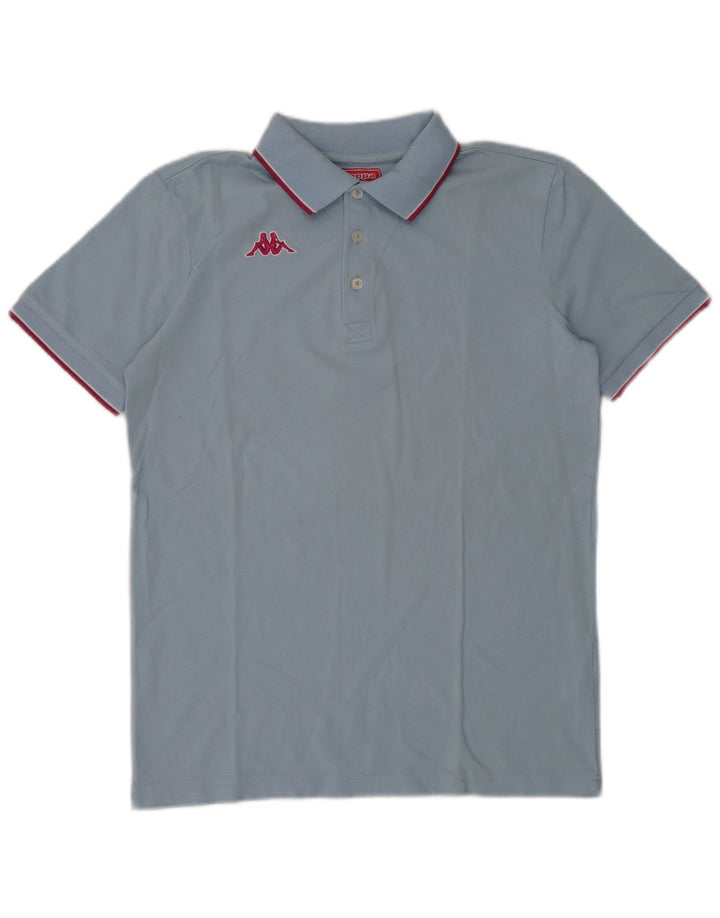 Kappa herre poloshirt mellemblå stribet bomuld