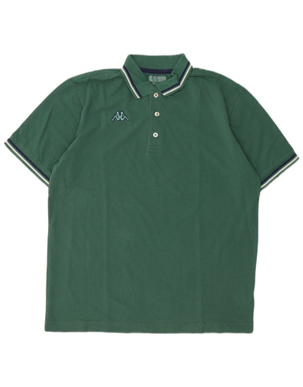 Kappa herre poloshirt XL Grøn bomuld
