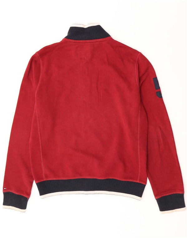 Tommy Hilfiger Herre Vintage Fit træningsdragt Topjakke Medium Burgundy