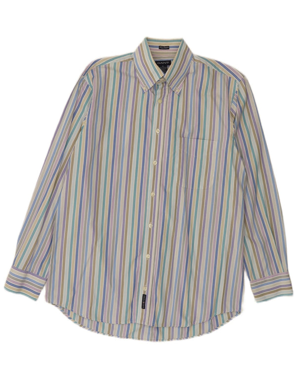 Gant Herre Dress Fit skjorte Medium Flerfarvet stribet bomuld