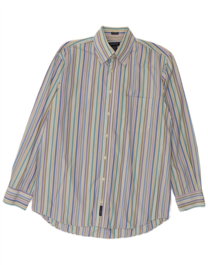 Gant Herre Dress Fit skjorte Medium Flerfarvet stribet bomuld