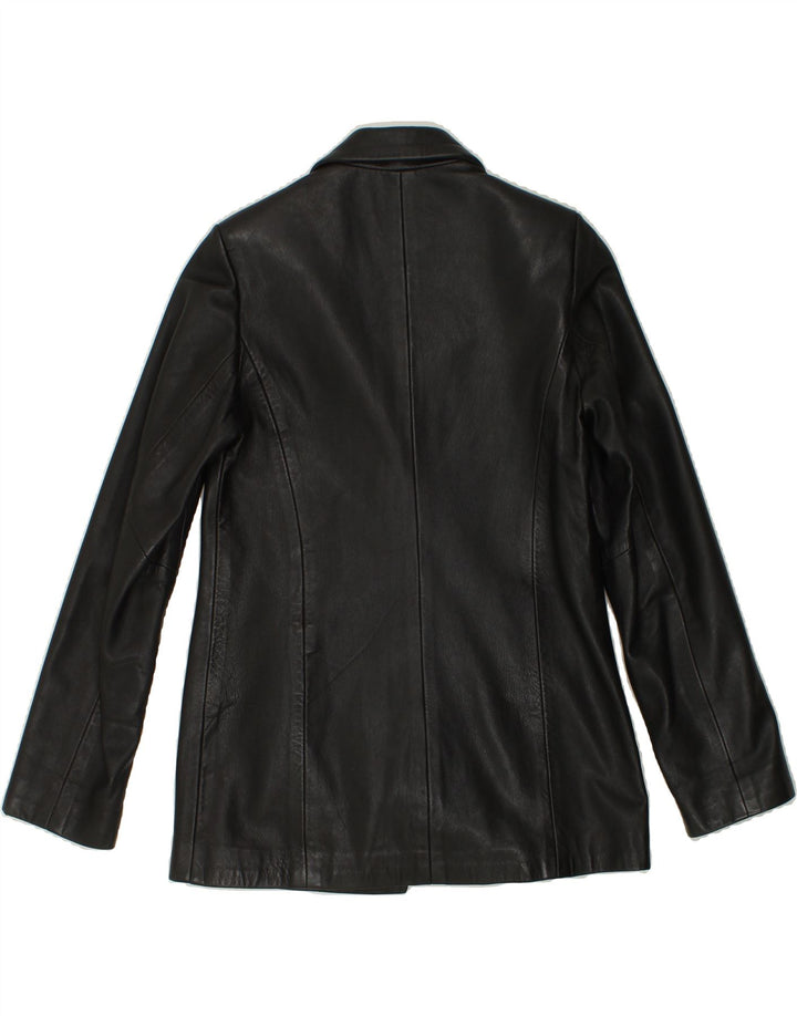 ARM'S Womens Leather Jacket UK 14 Medium Black Leather Vintage ARM'S and Second-Hand ARM'S from Messina Hembry 
