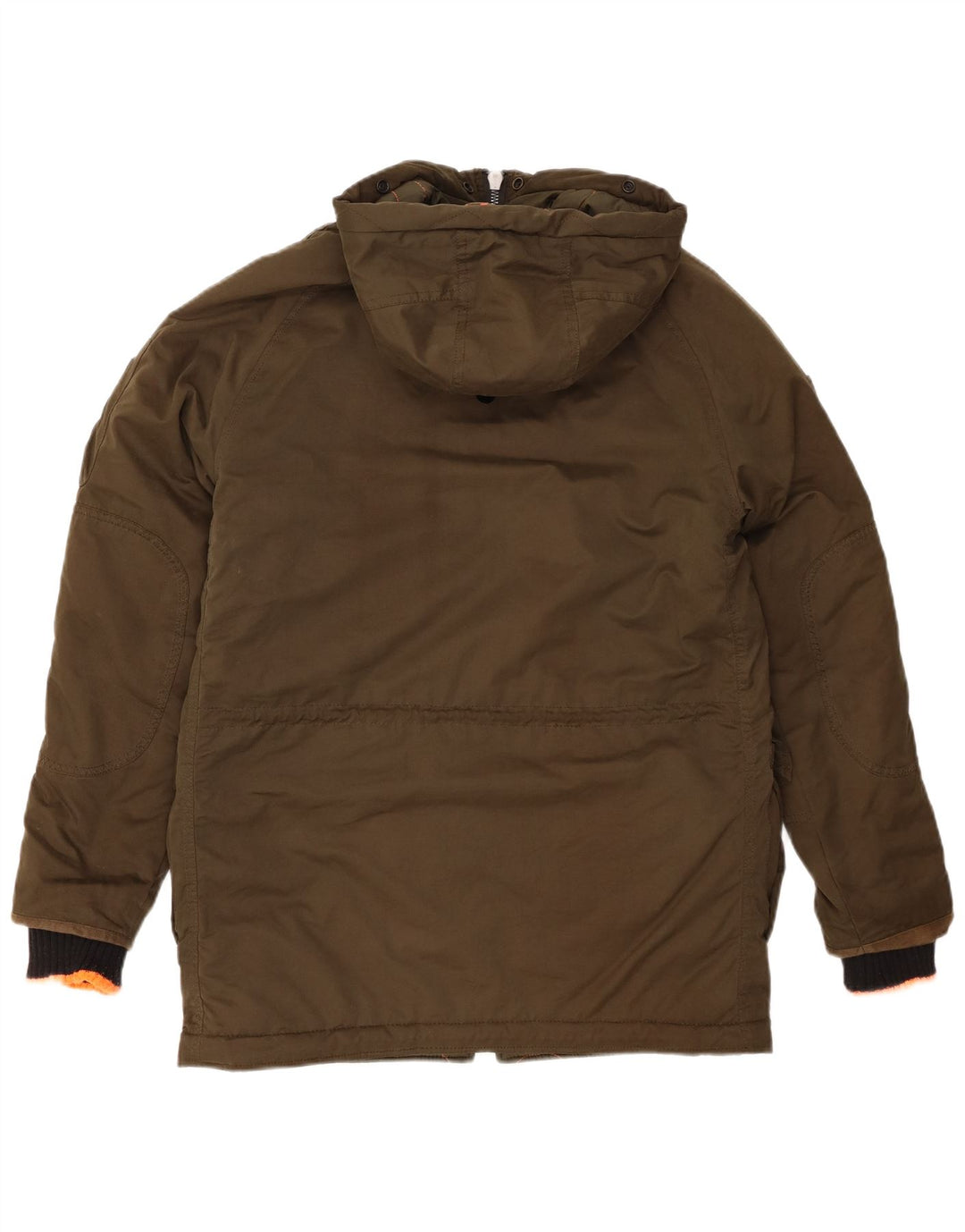 SUPERDRY Parkajakke med hætte til mænd UK 38 Medium Khaki Polyester