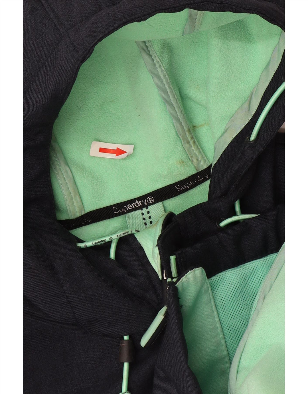 Superdry Windtrekker vindjakke med hætte til mænd UK 38 Medium Navy Blue