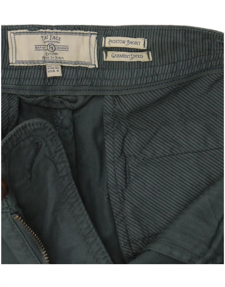 Fat Face Dame Chino Shorts UK 12 Medium W30 Grøn Bomuld