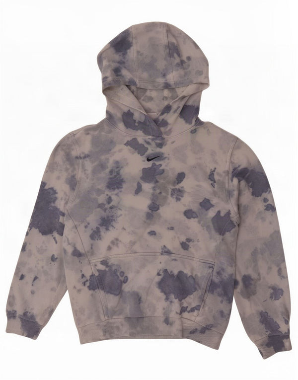Nike hættetrøje til piger 12-13 år Large Blue Tie Dye Bomuld
