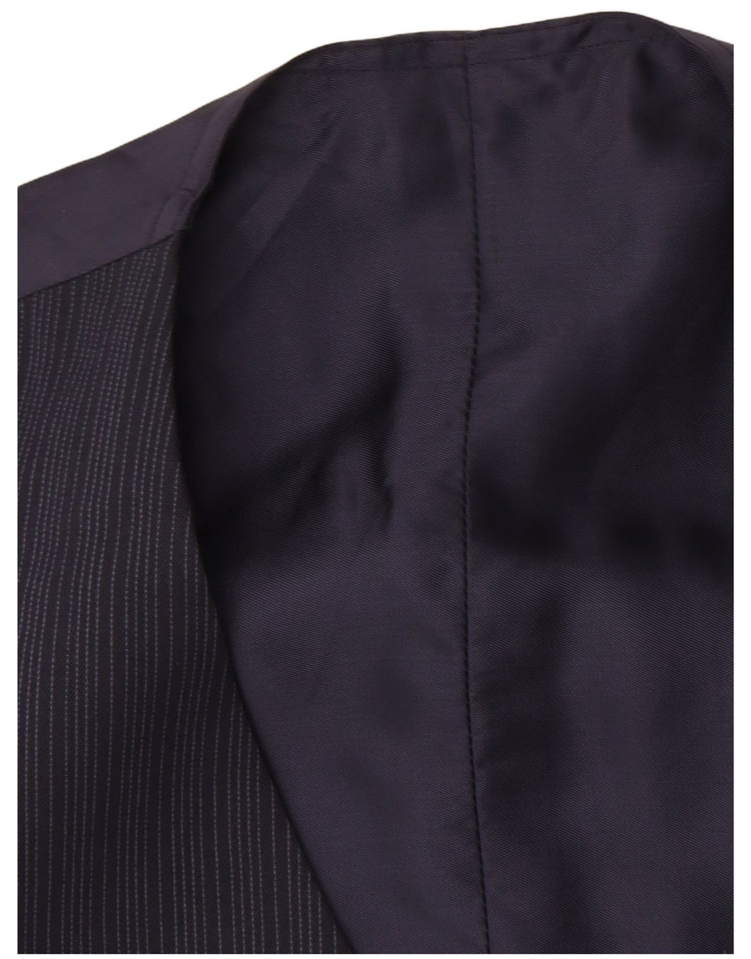 Vintage herrevest lille marineblå nålestribe