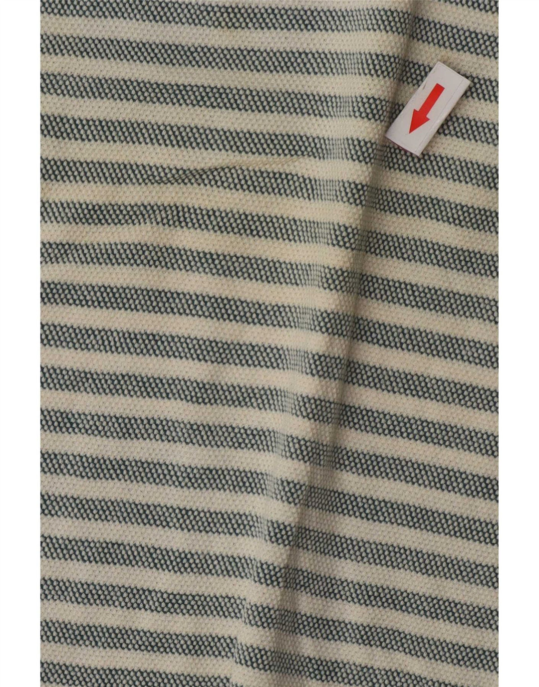 Zara Herre T-shirt Top Stor grå stribet bomuld