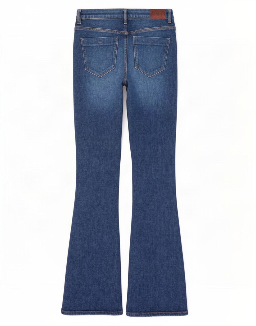 Zara Dame Flared Jeans EU 40 Medium W30 L32 Blå Bomuld