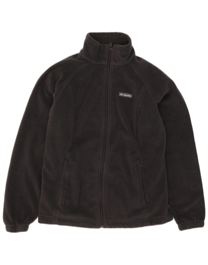 COLUMBIA Fleecejakke til kvinder UK 16 Stor sort polyester