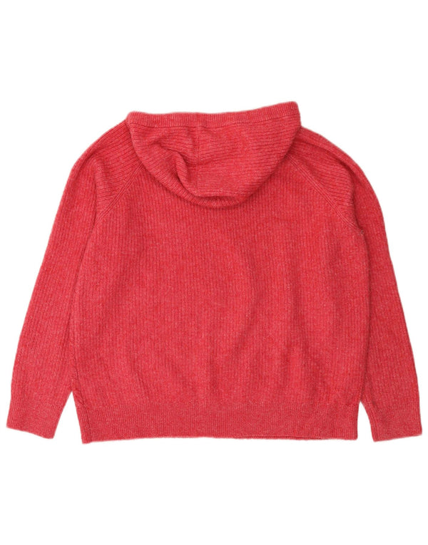Marks & Spencer Dame hættetrøje trøje UK 16 Large Pink Akryl