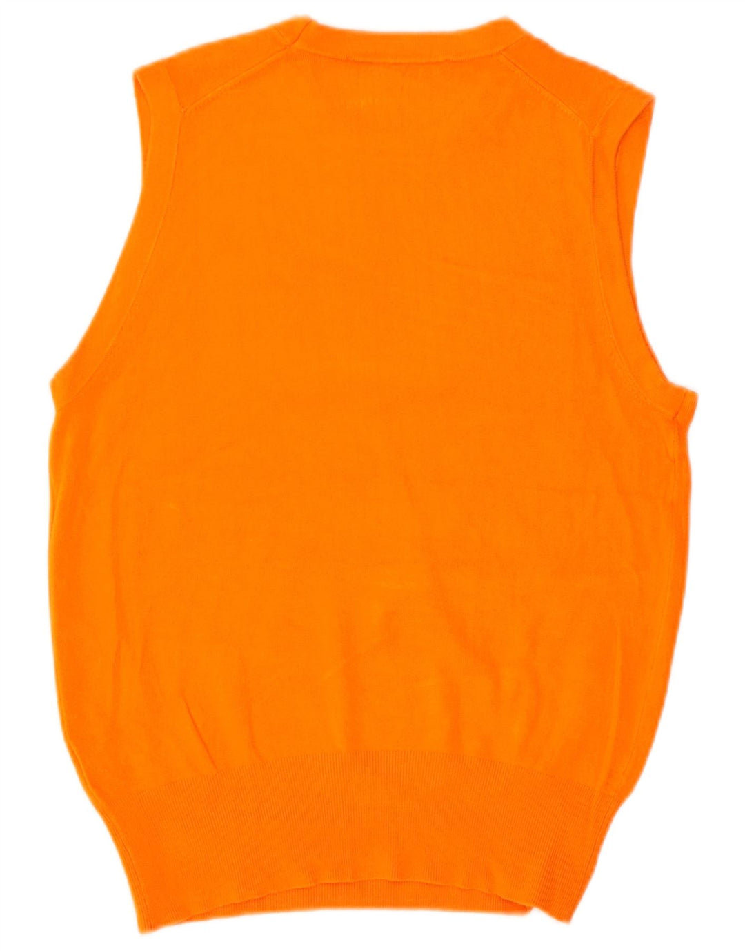 Zara Dame Vest Tank Top UK 12 Medium Orange Viscose