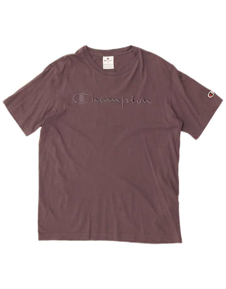 Champion Herre grafisk T-shirt top lille grå bomuld