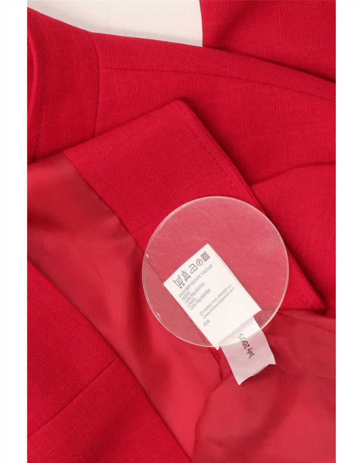 Marks & Spencer Dame 2-knaps blazerjakke UK 18 XL Pink Polyester