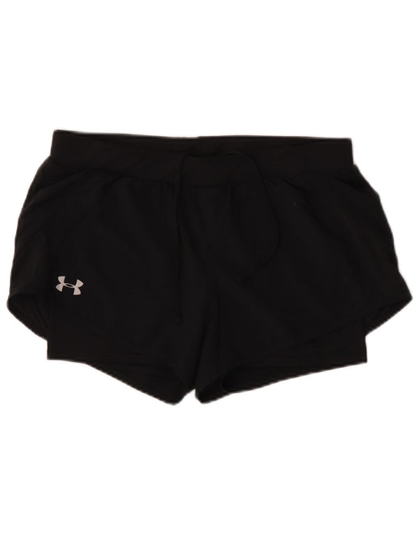 Under Armour Dame Heat Gear Sports Shorts UK 14 Medium Sort
