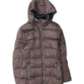 COLMAR Womens Hooded Padded Jacket UK 14 Medium Grey Vintage Colmar and Second-Hand Colmar from Messina Hembry 