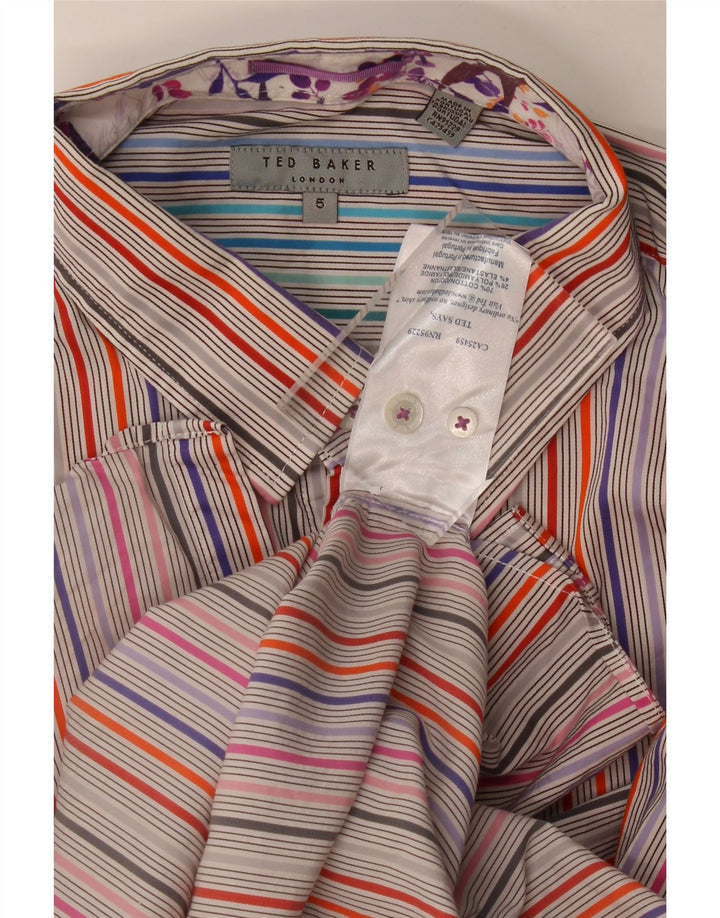 Ted Baker herreskjorte str. 5 XL Flerfarvet stribet bomuld