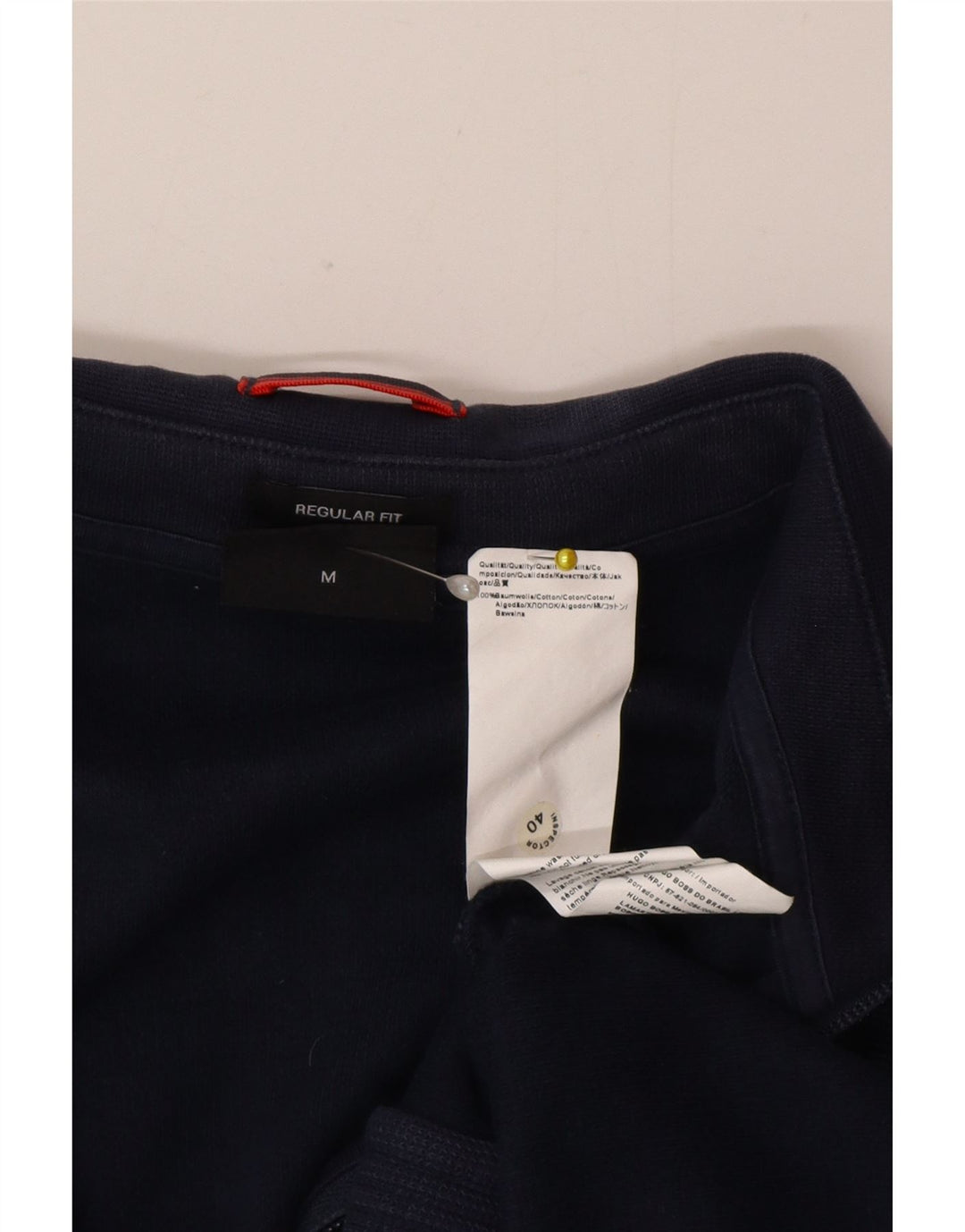 Hugo Boss Herre Regular Fit træningsdragt Topjakke Medium Marineblå Bomuld