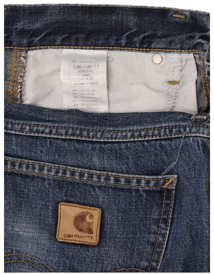 Carhartt Straight Jeans til mænd W31 L32 blå bomuld