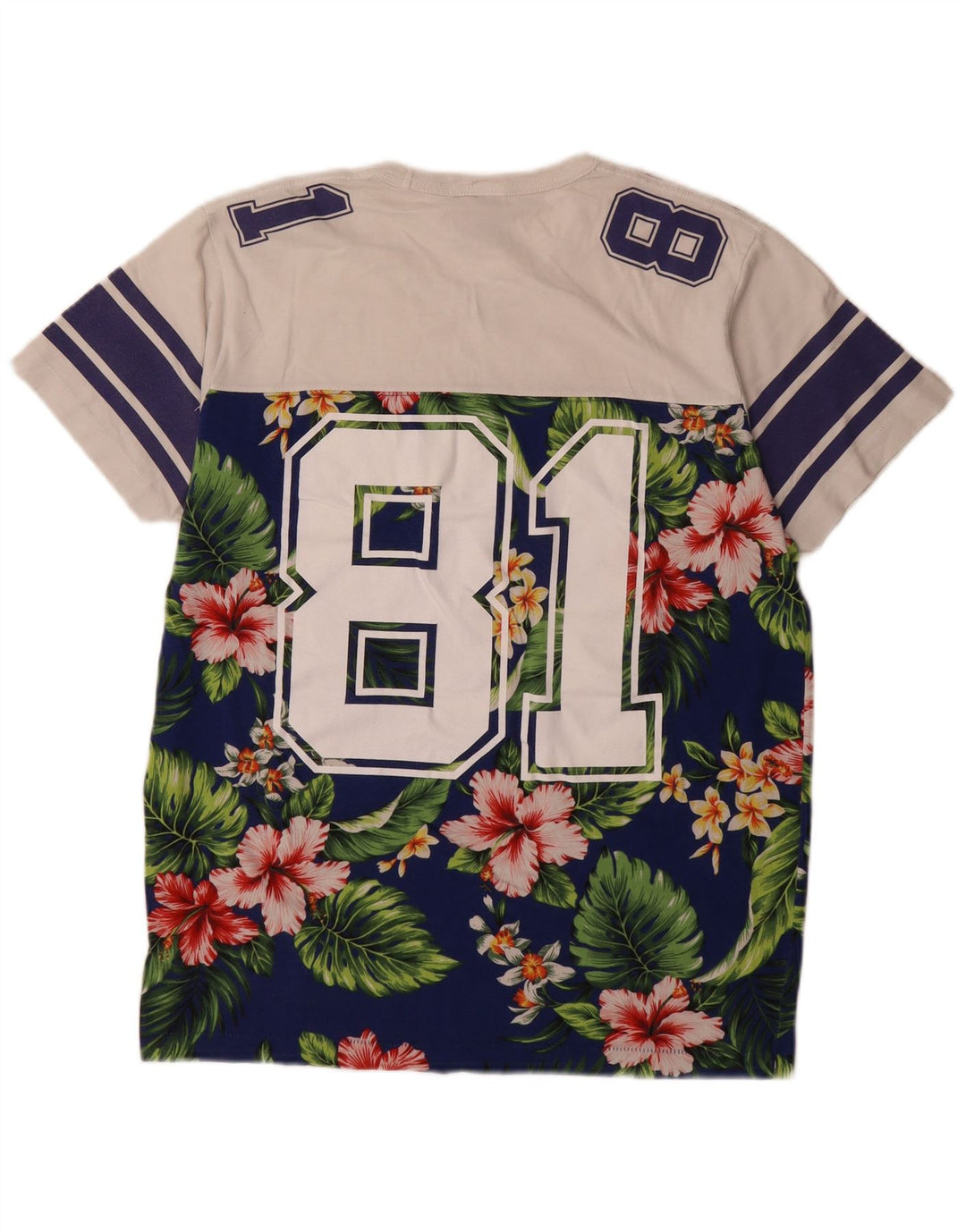 Franklin Marshall Herre grafisk T-shirt Top Stor flerfarvet blomster