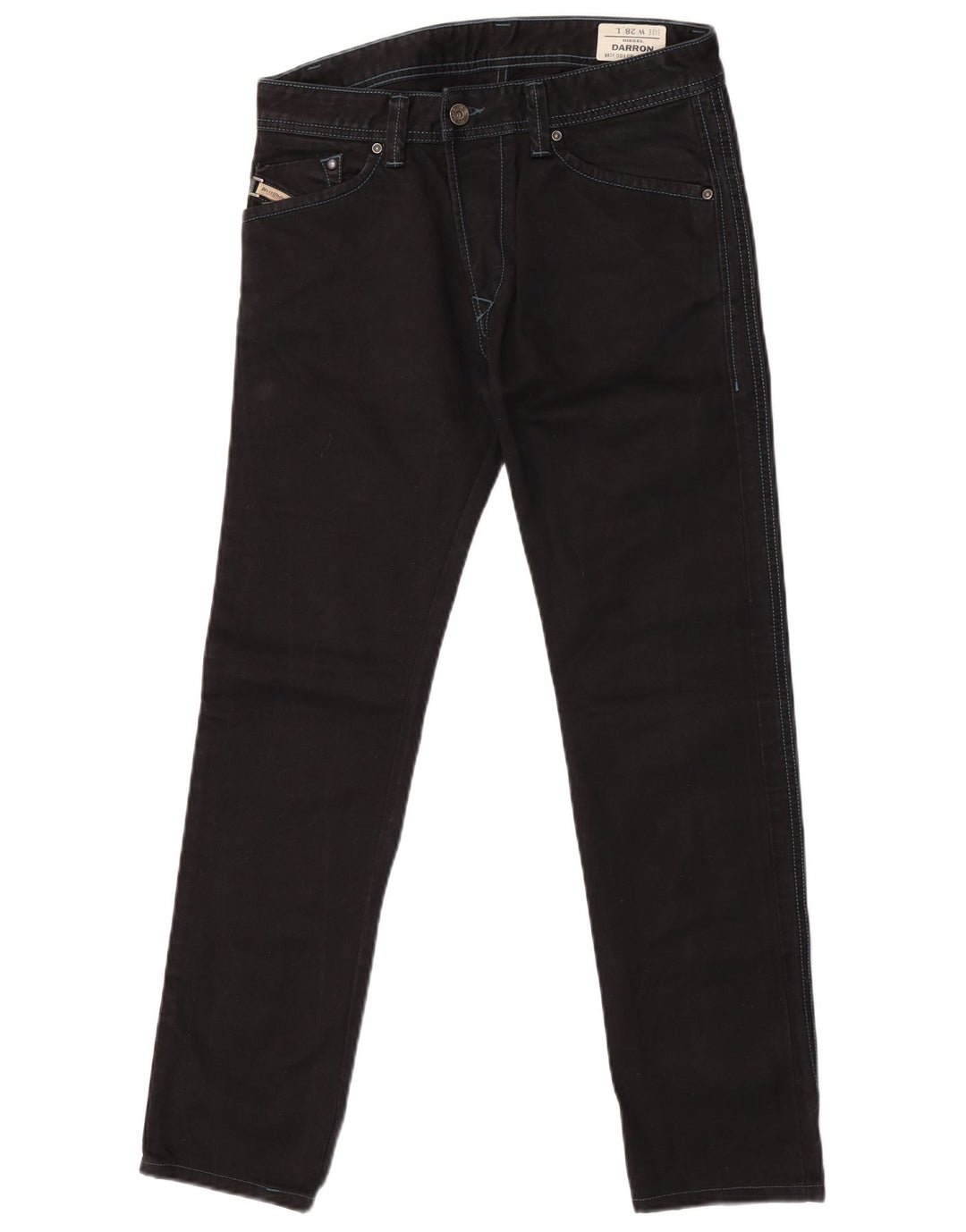 Diesel Dame Darron Slim Jeans W28 L28 Marineblå Bomuld