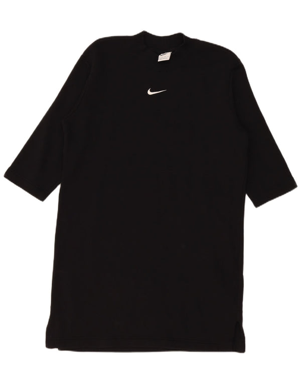 Nike 3/4-ærmet oversized T-shirtkjole til kvinder DK 6 XS sort bomuld