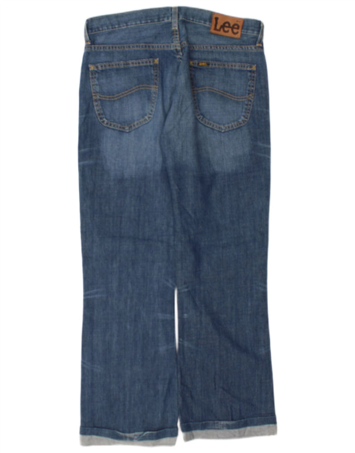 Lee Herre Denver Straight Jeans W33 L29 Blå Bomuld