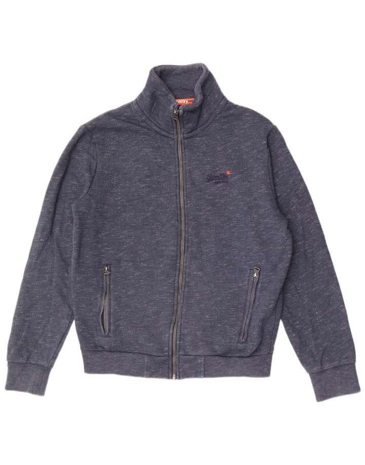 Superdry Træningsdragt Topjakke til mænd Stor marineblå flækket bomuld