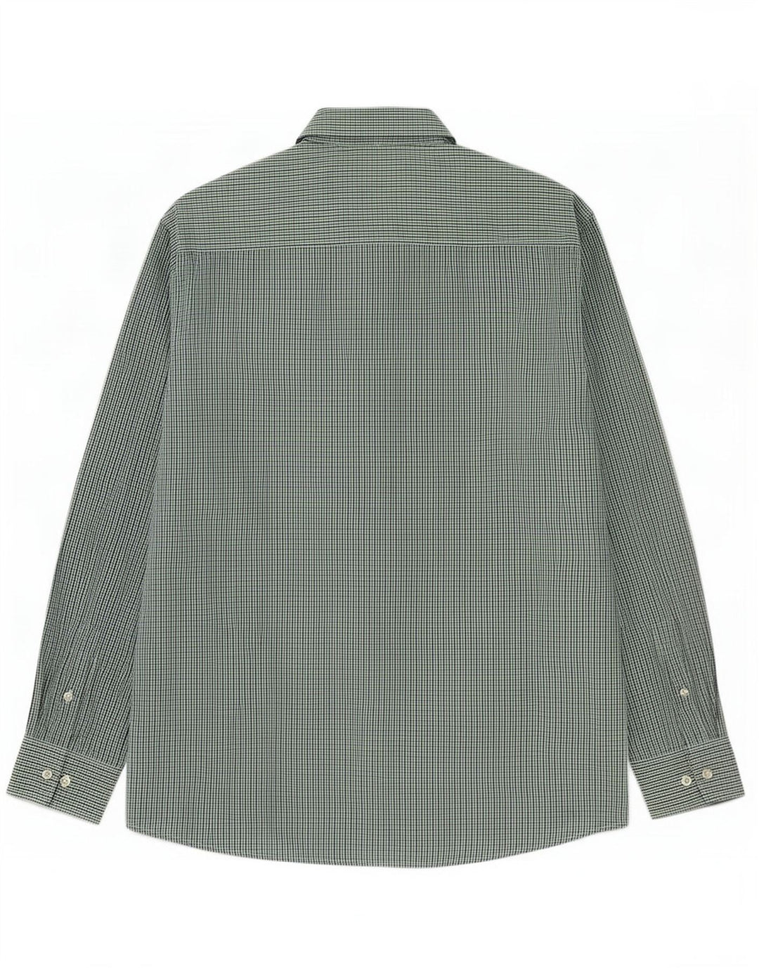 Pierre Cardin Herre Regular Fit skjorte XL Grøn Gingham Polyester