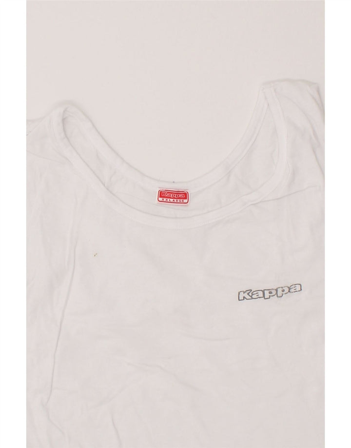 KAPPA Womens Vest Top UK 20 2XL White Vintage Kappa and Second-Hand Kappa from Messina Hembry 