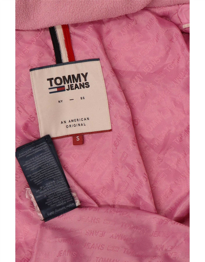 Tommy Hilfiger, polstret hættejakke til kvinder UK 10 Small Pink Polyester
