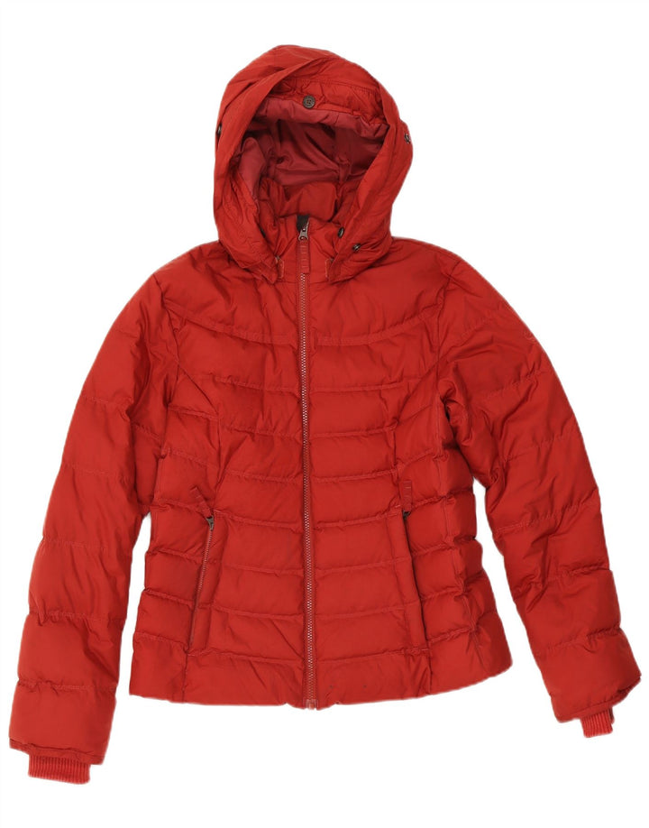 Timberland Polstret hættejakke til kvinder UK 12 Medium Rød Polyester