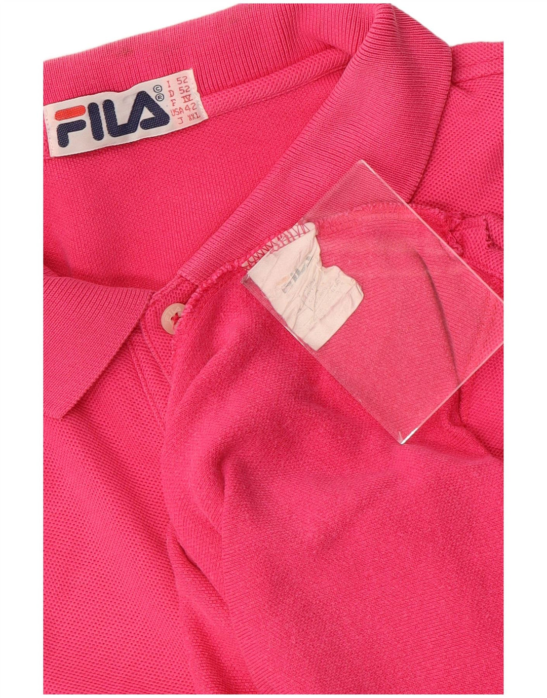 Fila Polo Shirt til mænd IT 52 Stor Pink Bomuld