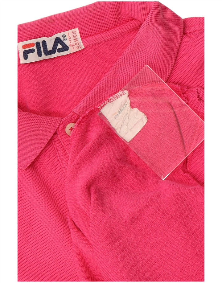 Fila Polo Shirt til mænd IT 52 Stor Pink Bomuld