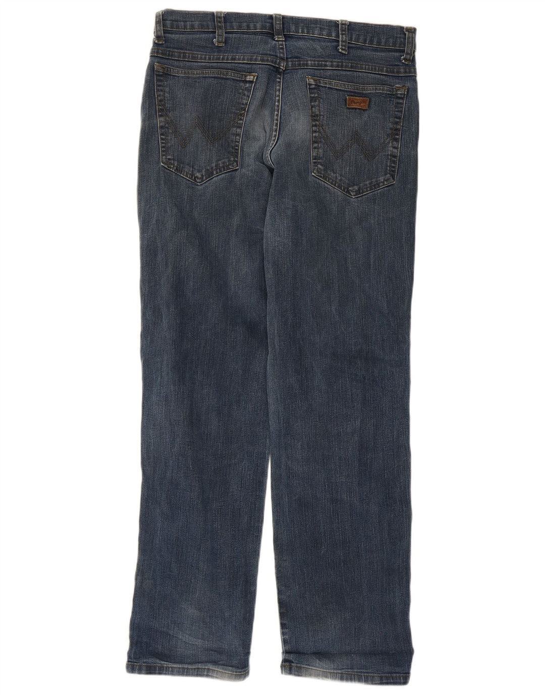 Wrangler Herre Texas Stretch Straight Jeans W34 L30 Blå Bomuld