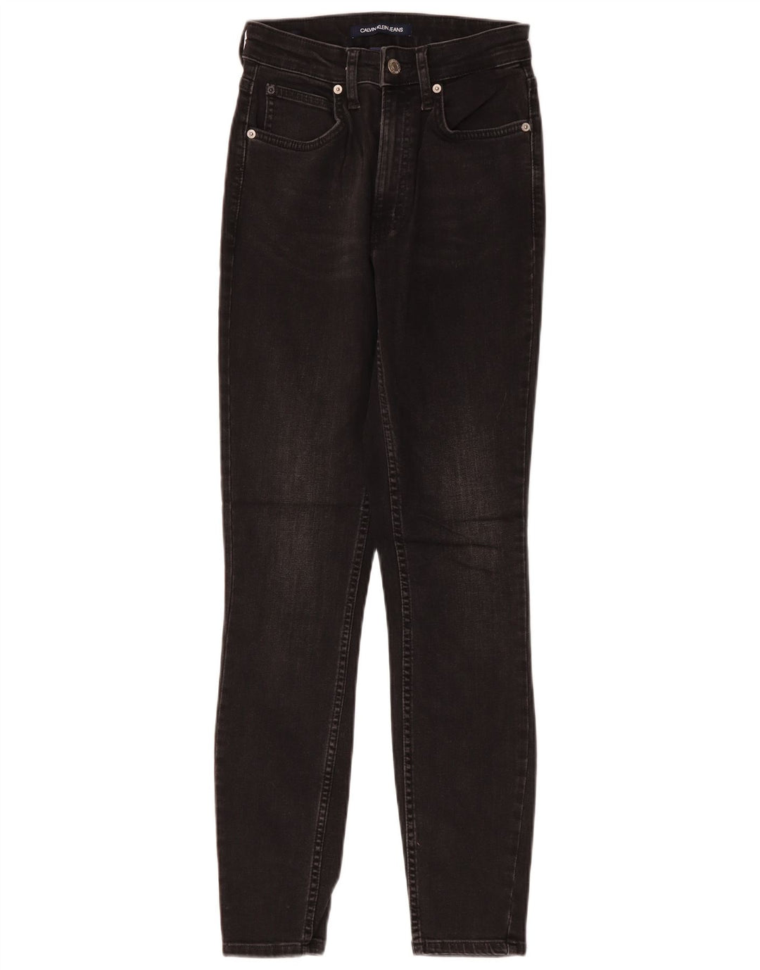 Calvin Klein Dame Skinny Jeans W26 L30 Sort Bomuld