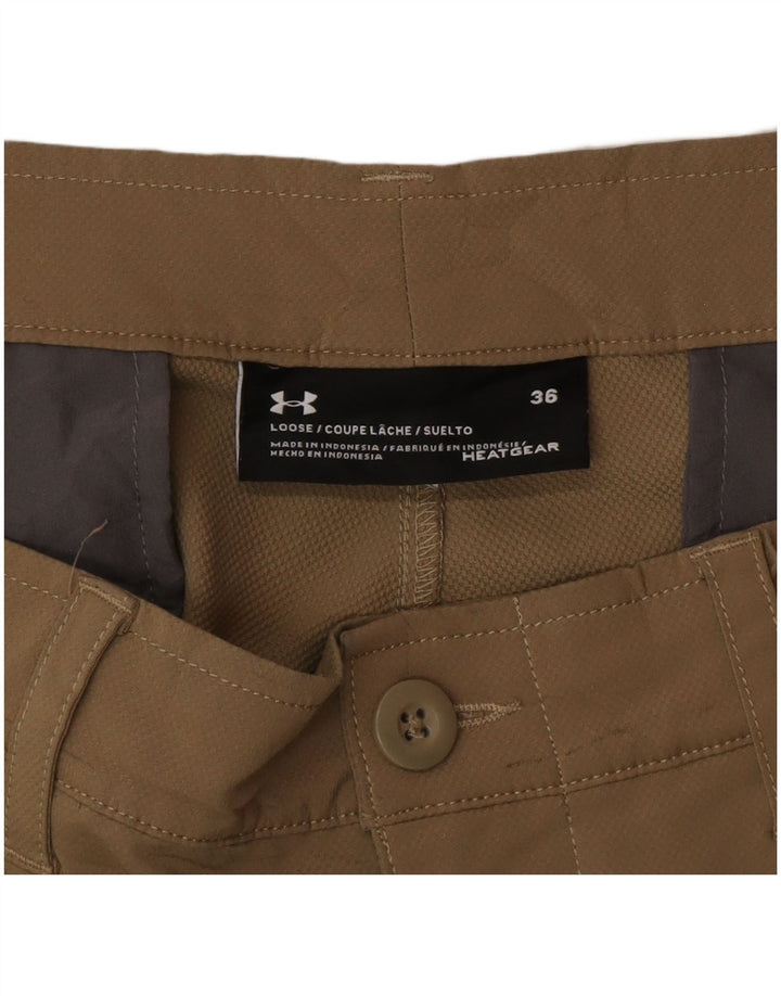 Under Armour Herre Heat Gear Casual Shorts W36 Large Brown