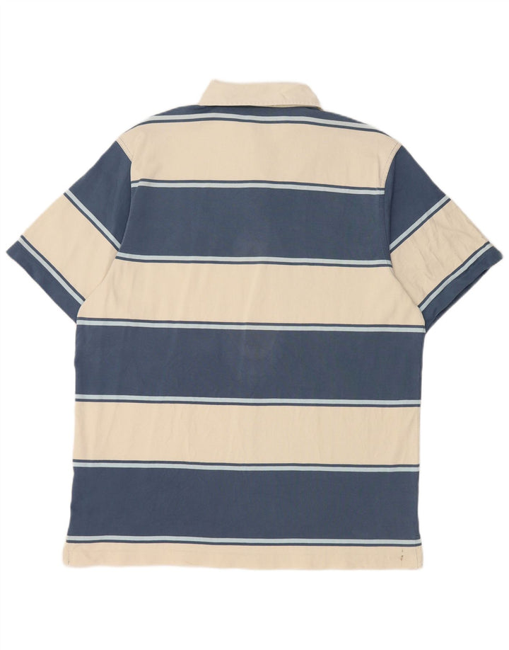 Gant herre poloshirt stor blå stribet bomuld