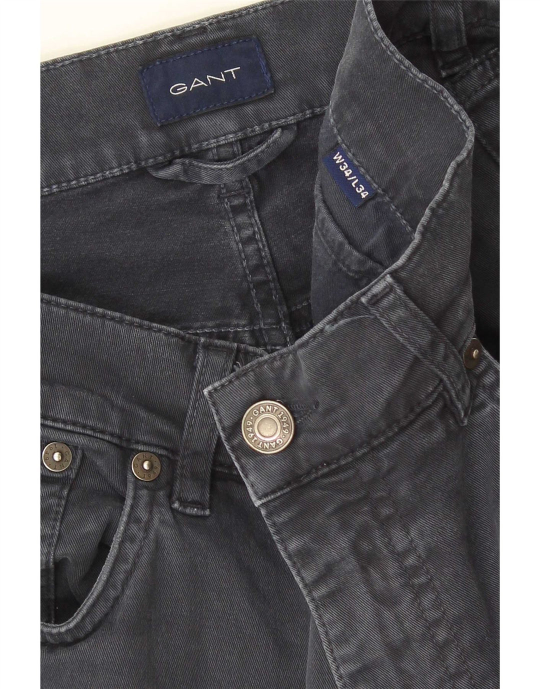 Gant Slim Jeans til mænd W34 L34 Marineblå