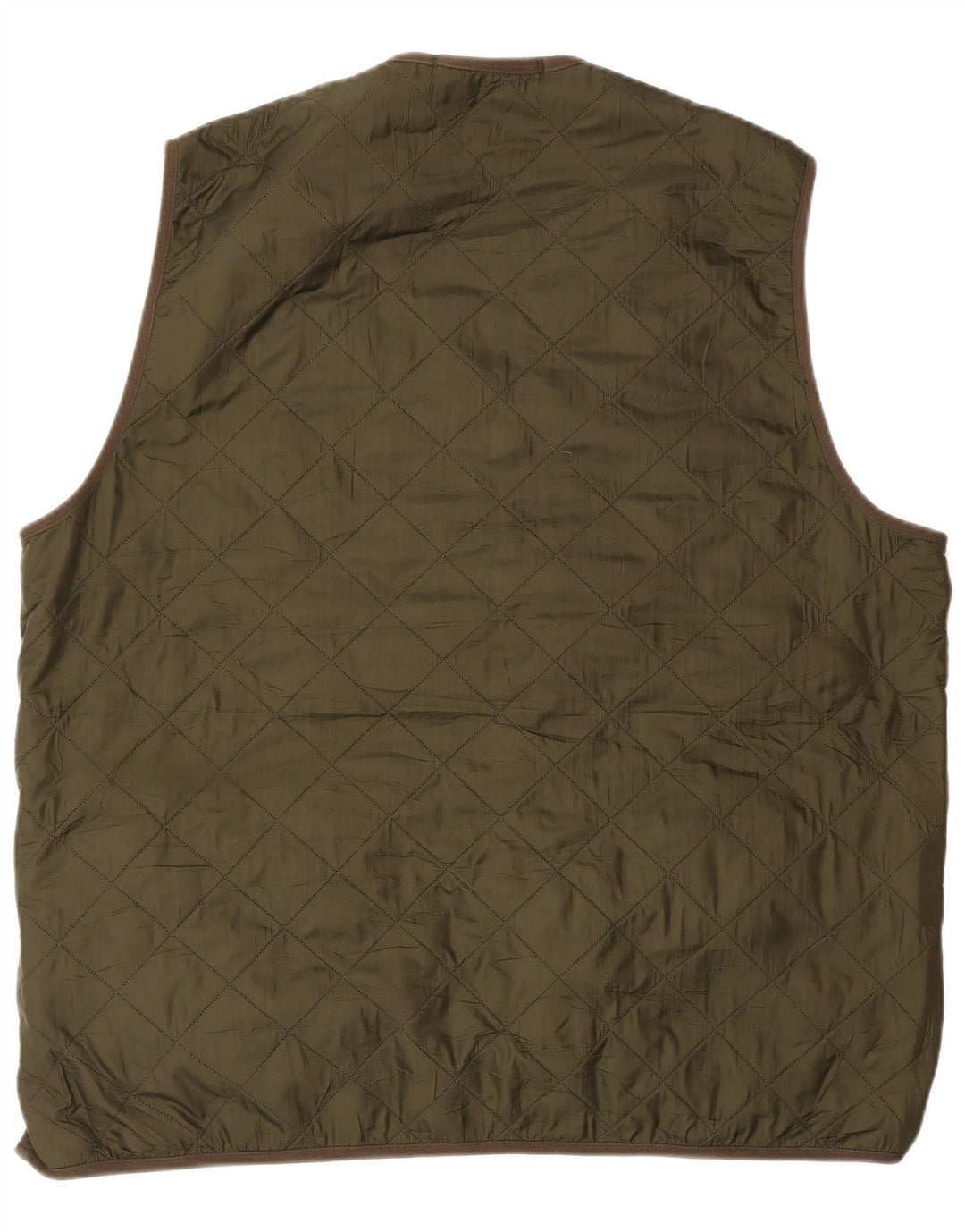 BARBOUR Herre Quiltet Gilet UK 42 XL Grøn polyamid