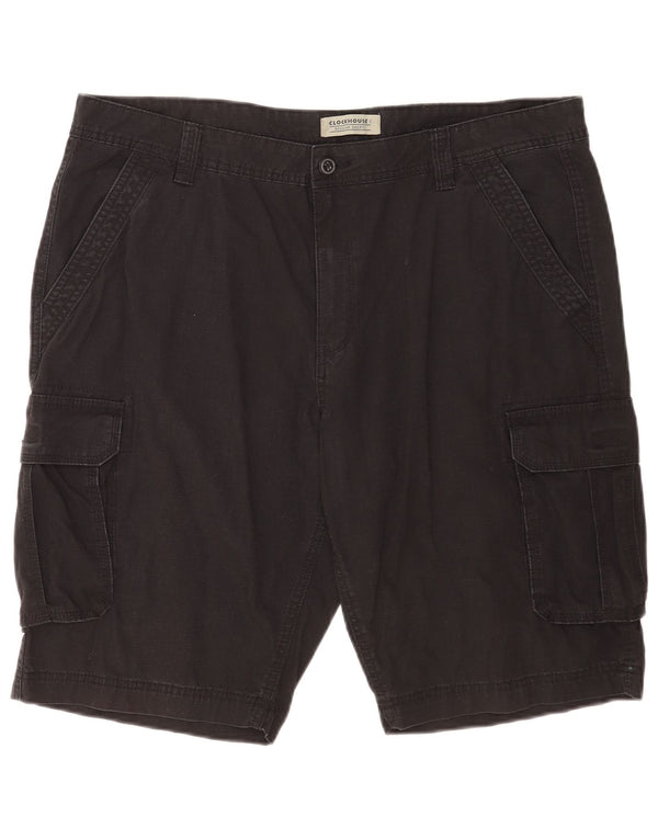 C&A Herre Clock House Regular Cargo Shorts W38 XL Sort bomuld