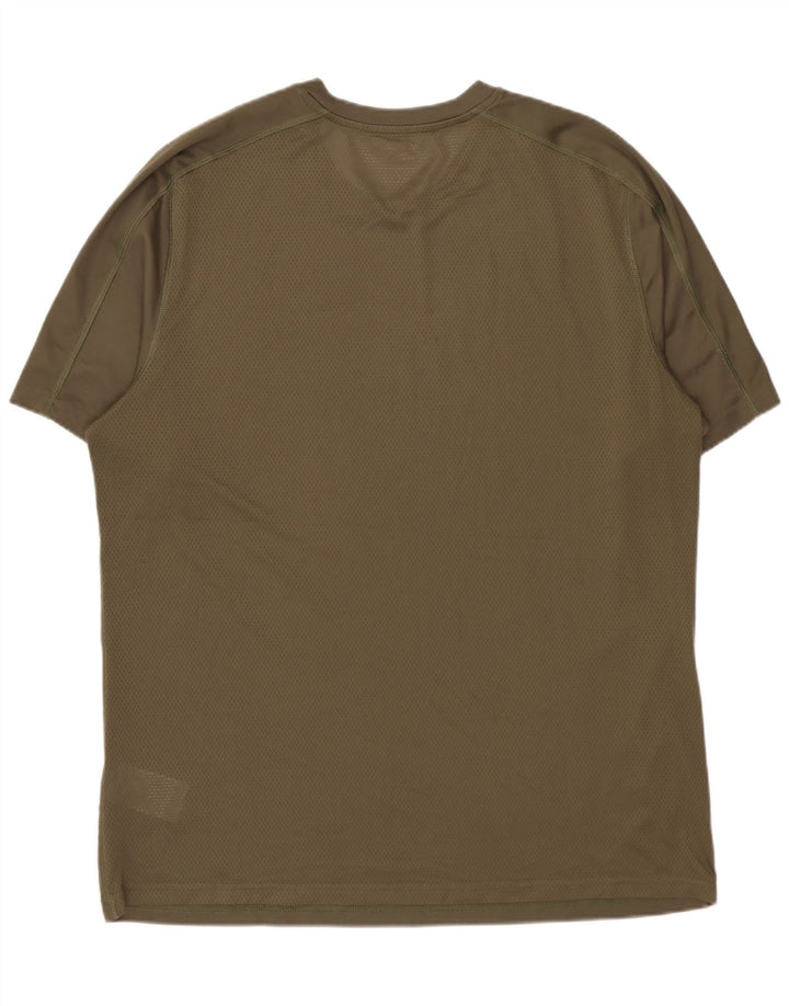Reebok Herre T-Shirt Top Stor Khaki Polyester
