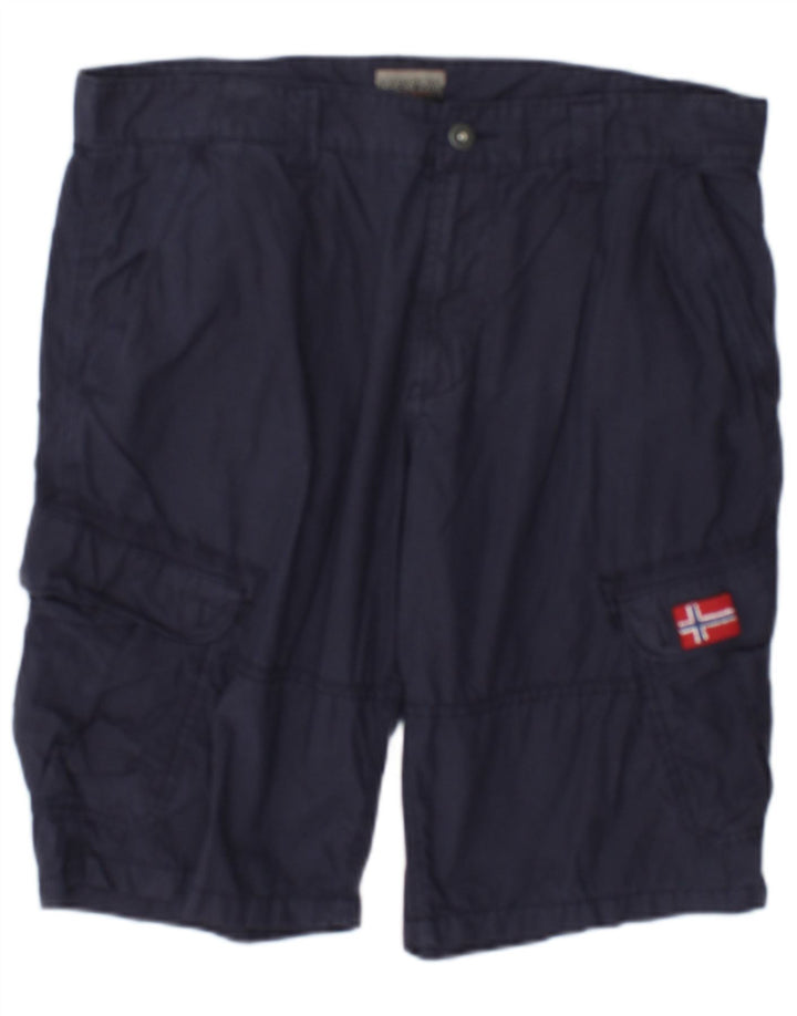 Napapijri Herre Cargo Shorts W34 store marineblå bomuld